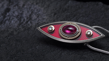 Guilloche pendant