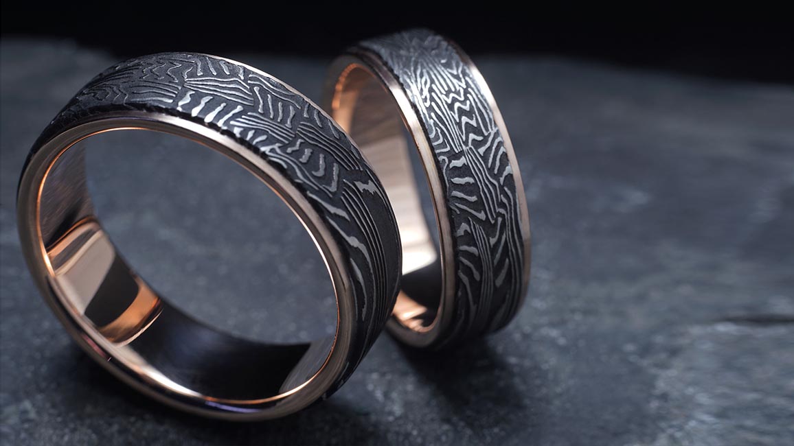 Черные обручальные кольца на свадьбу Черные обручальные кольца на свадьбу