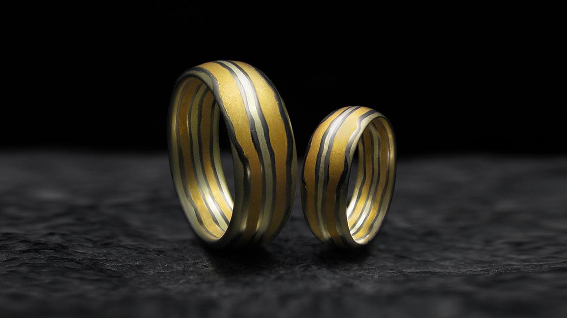 Обручальные кольца мокуме гане mokume gane Обручальные кольца мокуме гане mokume gane