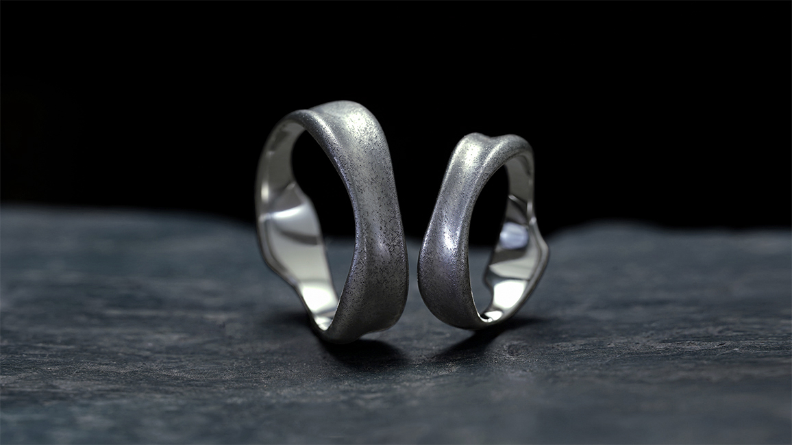 Обручальные кольца неправильной формы Обручальные кольца неправильной формы