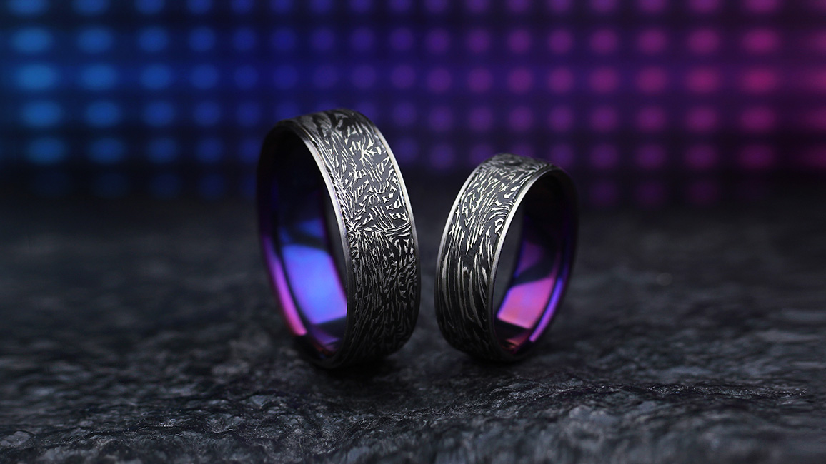 Обручальные титановые кольца на заказ Обручальные титановые кольца на заказ