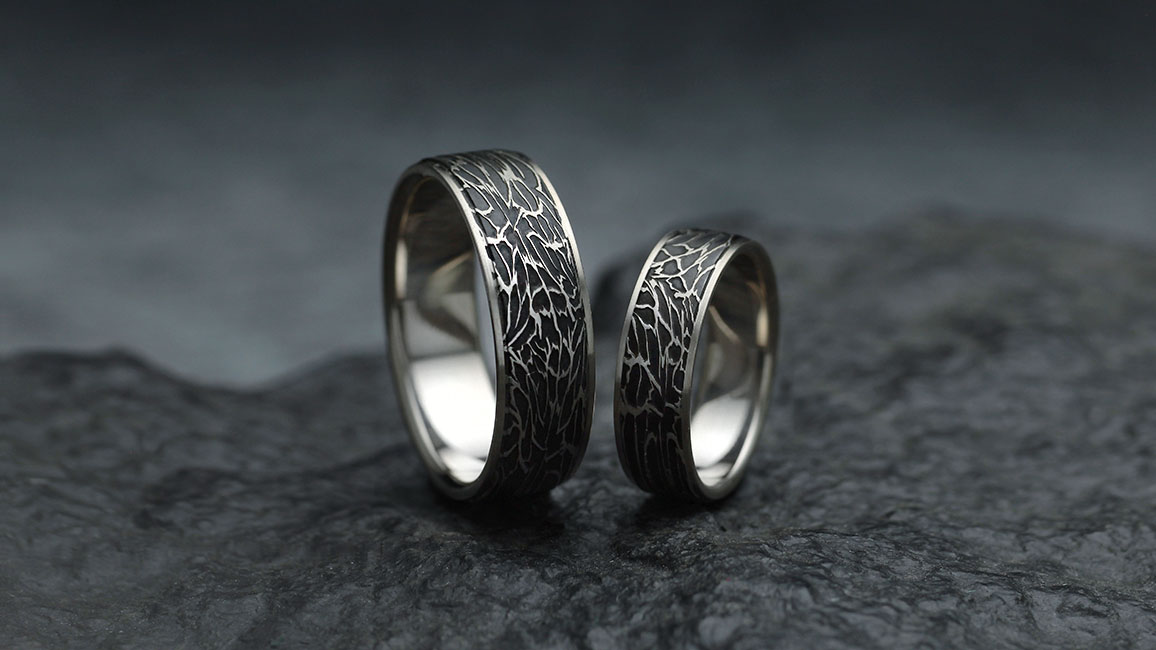 Парные титановые обручальные кольца Парные титановые обручальные кольца