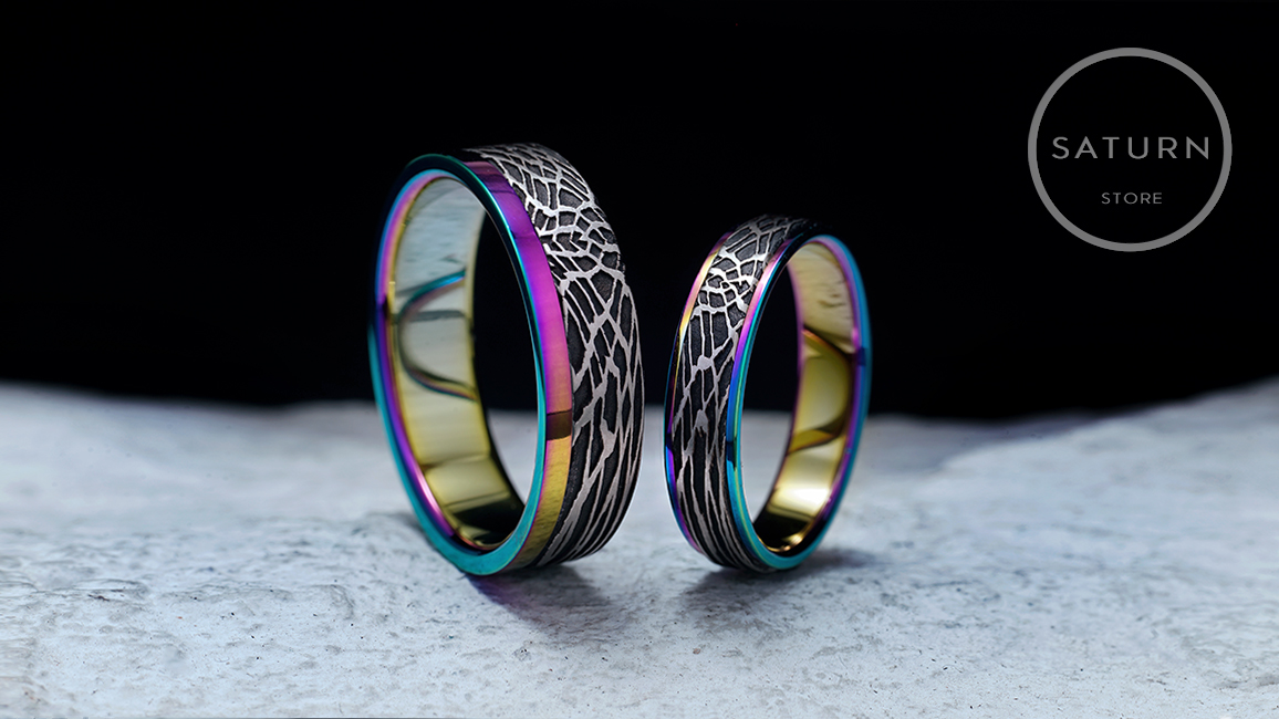 Титановые обручальные кольца на заказ Титановые обручальные кольца на заказ