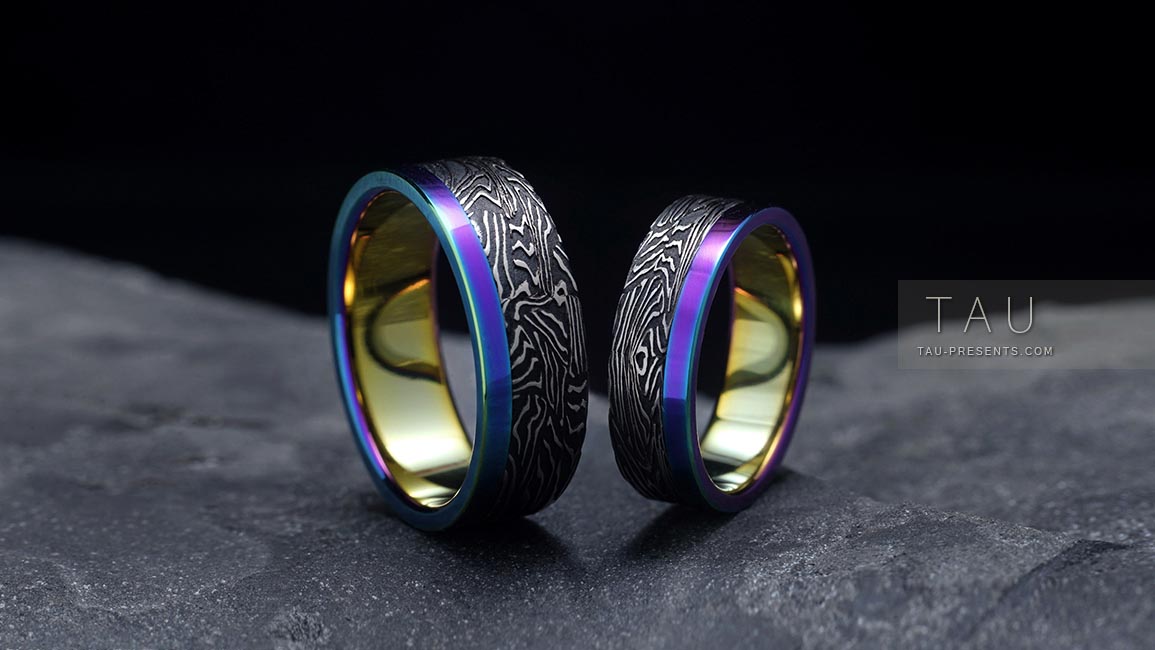 Титановые обручальные кольца Титановые обручальные кольца